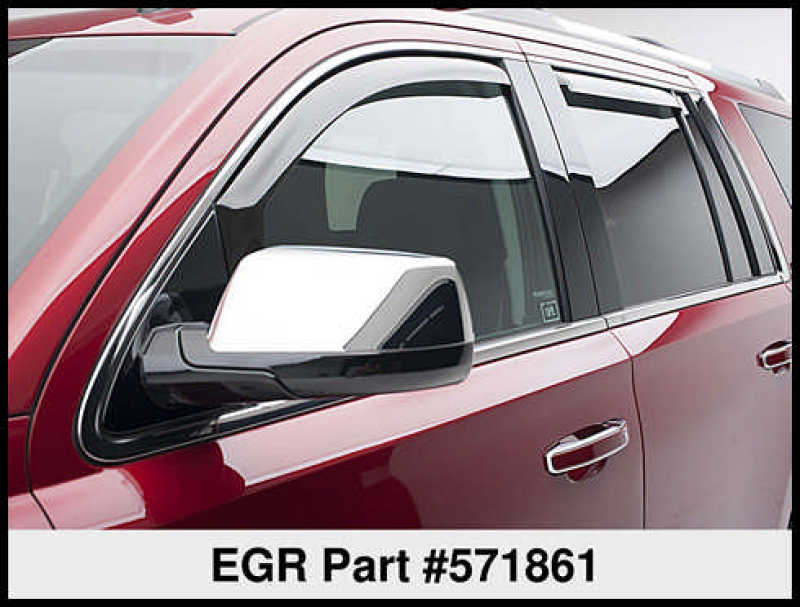 EGR 15+ Chevy Tahoe/GMC Yukon In-Channel Window Visors - Set of 4 (571861) Wind Deflectors EGR