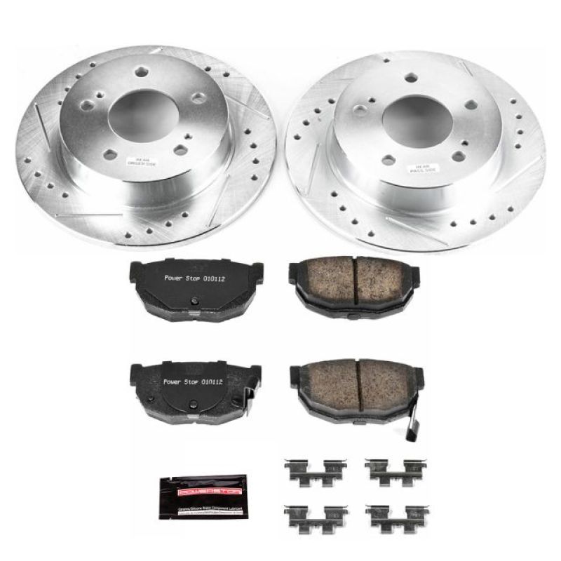 Power Stop 94-98 Nissan 240SX Rear Z23 Evolution Sport Brake Kit Brake Kits - Performance D&S PowerStop