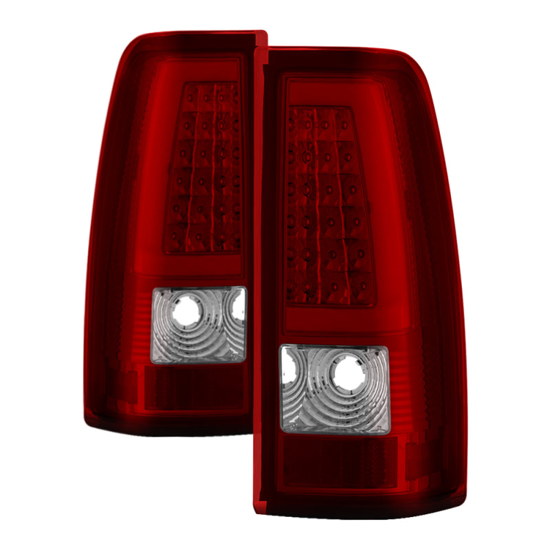 xTune Chevy Silverado 1500/2500/3500 99-02 / Version 3 Tail Lights Red Clear ALT-ON-CS99V3-LBLED-RC Tail Lights SPYDER