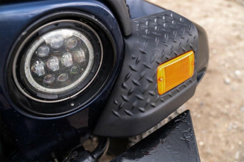 Bushwacker 97-06 Jeep Wrangler Trail Armor Front Corners - Black Body Armor & Rock Rails Bushwacker