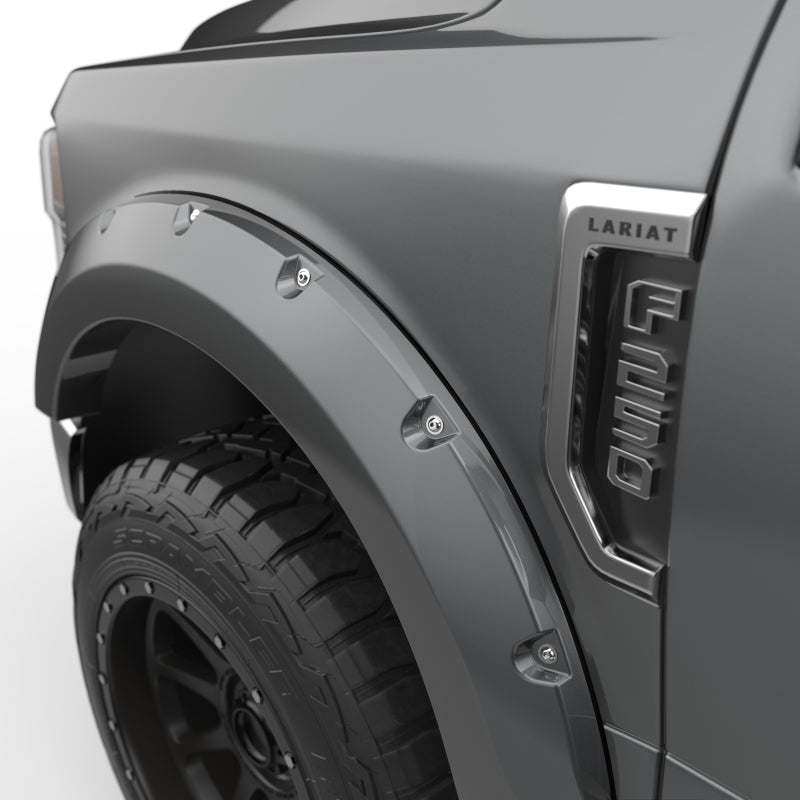 EGR 2017 Ford Super Duty Bolt-On Look Color Match Fender Flares - Set - Magnetic Metallic Fender Flares EGR