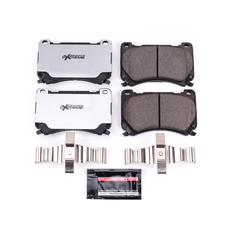 Power Stop 2011 Hyundai Equus Front Z26 Extreme Street Brake Pads w/Hardware Brake Pads - Performance PowerStop