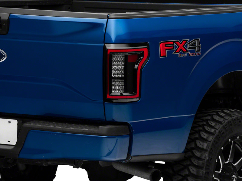 Raxiom 15-17 Ford F-150 LED Tail Lights- Blk Housing (Smoked Lens) Tail Lights Raxiom