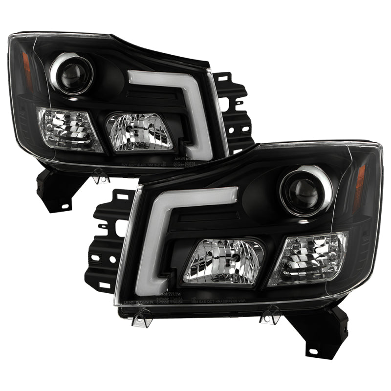 Spyder 04-15 Nissan Titan High-Power LED Module Equipped Headlights - Black (PRO-YD-NTI04PL-BK) Headlights SPYDER