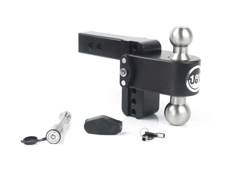 Weigh Safe 180 Hitch 4in Drop Hitch & 2in Shank (10K/12.5K GTWR) w/WS05 - Black Cerakote Hitch Ball Mounts Weigh Safe