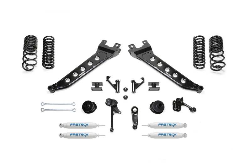 Fabtech 14-18 Ram 2500 4WD 5in Radius Arm Kit w/Perf Shks Lift Kits Fabtech