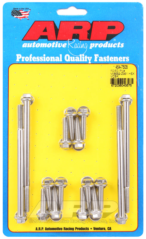 ARP SB Ford PN# M-6582-Z351 hex valve cover bolt kit Hardware Kits - Other ARP