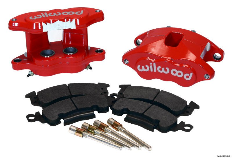 Wilwood D52 Rear Caliper Kit - Red 1.25 / 1.25in Piston 1.04in Rotor Big Brake Kits Wilwood