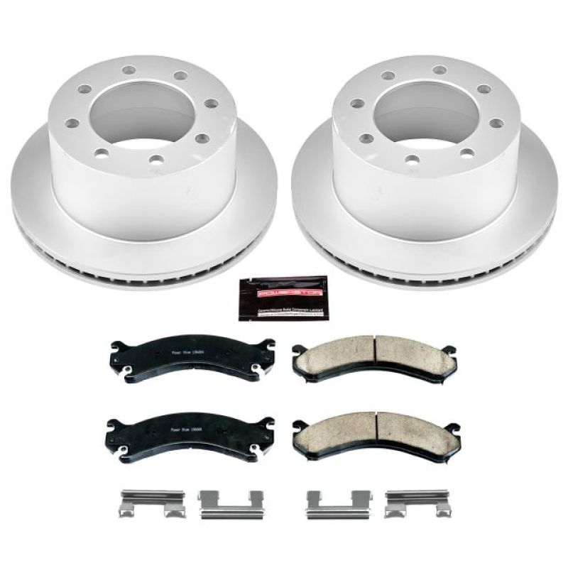 Power Stop 01-06 Chevrolet Silverado 3500 Rear Z17 Evolution Geomet Coated Brake Kit Brake Kits - Performance Blank PowerStop