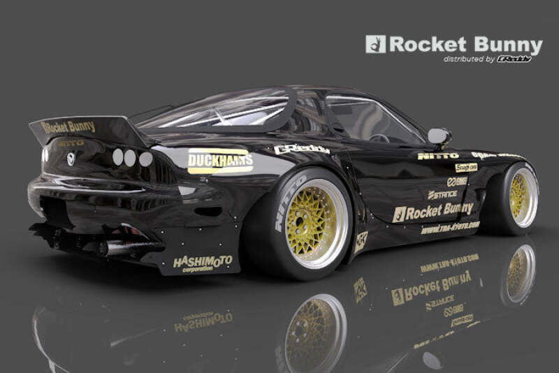 GReddy 93-96 Mazda RX-7 Rocket Bunny Full FD3S Rear Diffuser Kit Ver. 2 FRP Only Diffusers GReddy