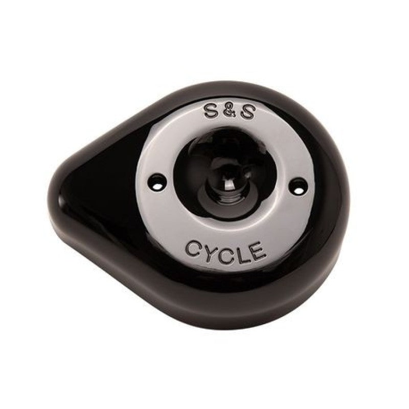 S&S Cycle Stealth Applications Teardrop Air Cleaner Cover - Gloss Black Air Intake Components S&S Cycle