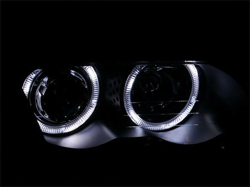 ANZO 1999-2001 BMW 3 Series E46 Projector Headlights w/ Halo Black (CCFL) Headlights ANZO
