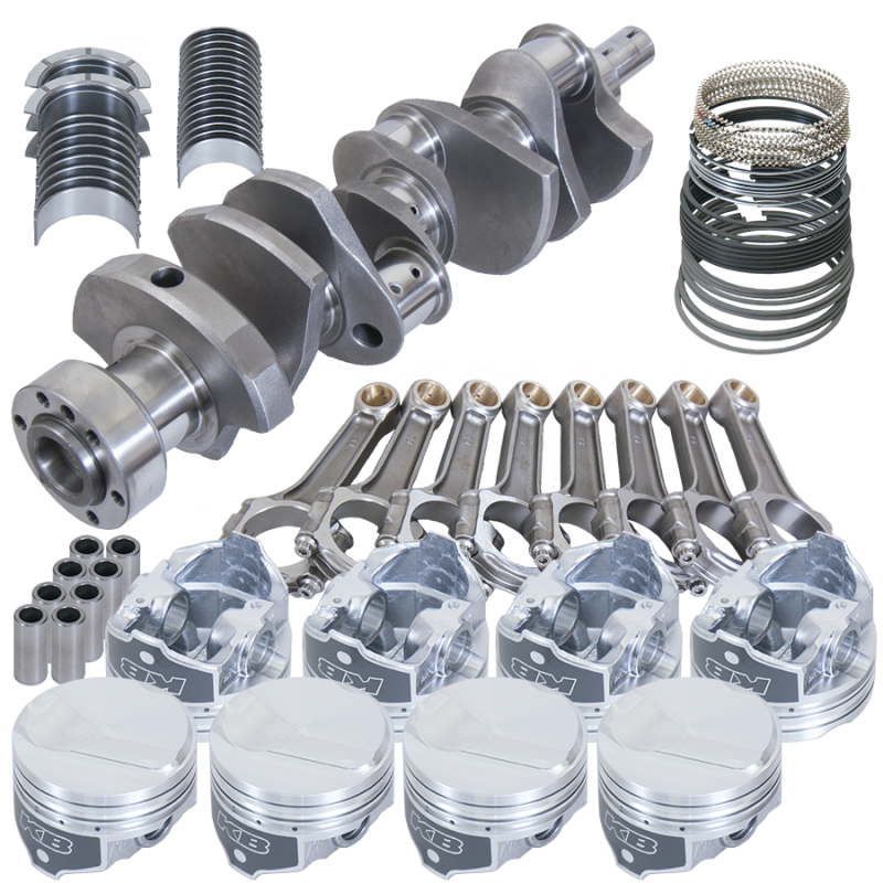 Eagle Chevy 454 1Pc 4.000in Crank 6.135in I-Beam Rods 25.5cc Dome 4.310in Pistons Rotating Assembly Rotating Assemblies Eagle