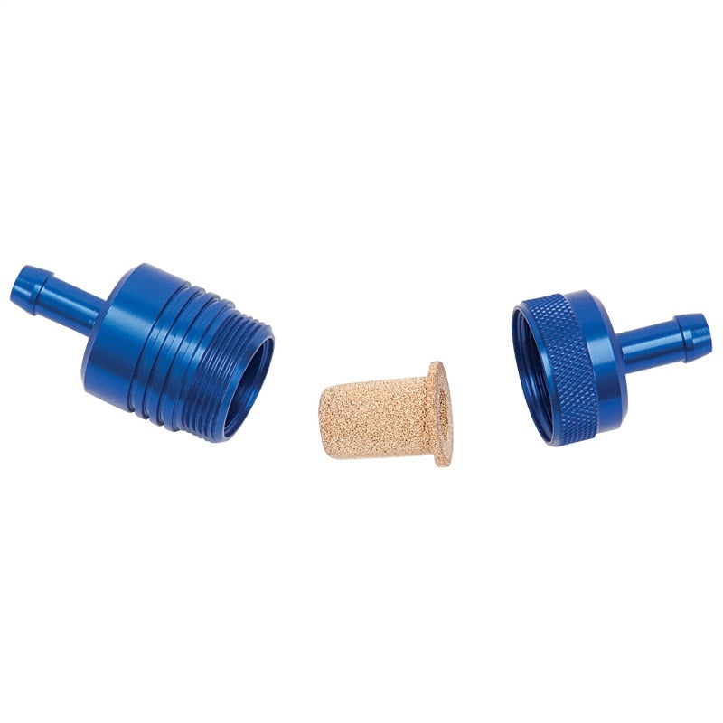 Russell Performance Blue Street Fuel Filter (3in Length 1-1/8in diameter 5/16in inlet/outlet) Fuel Filters Russell