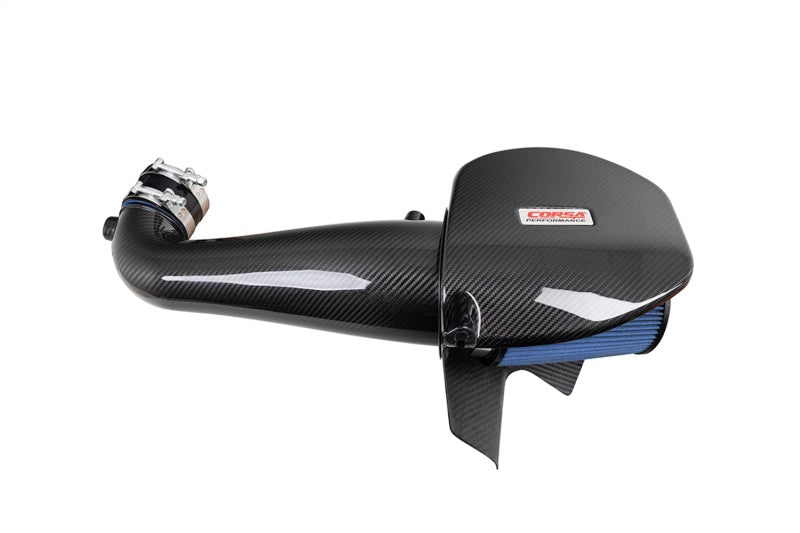 Corsa 11-23 Dodge Challenger/Charger 5.7L V8 Carbon Fiber Open Element Air Intake - Oiled Cold Air Intakes CORSA Performance