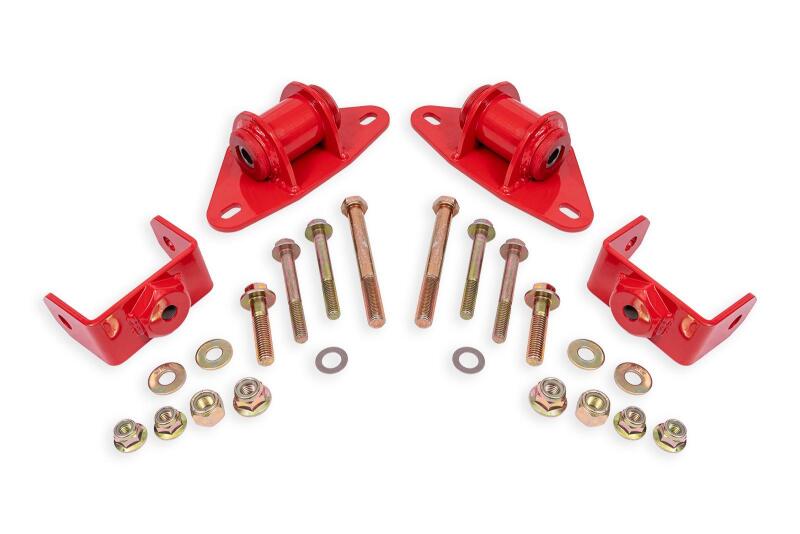 BMR Suspension 14-19 Chevrolet Corvette Motor Mount Kit - Red Engine Mounts BMR Suspension