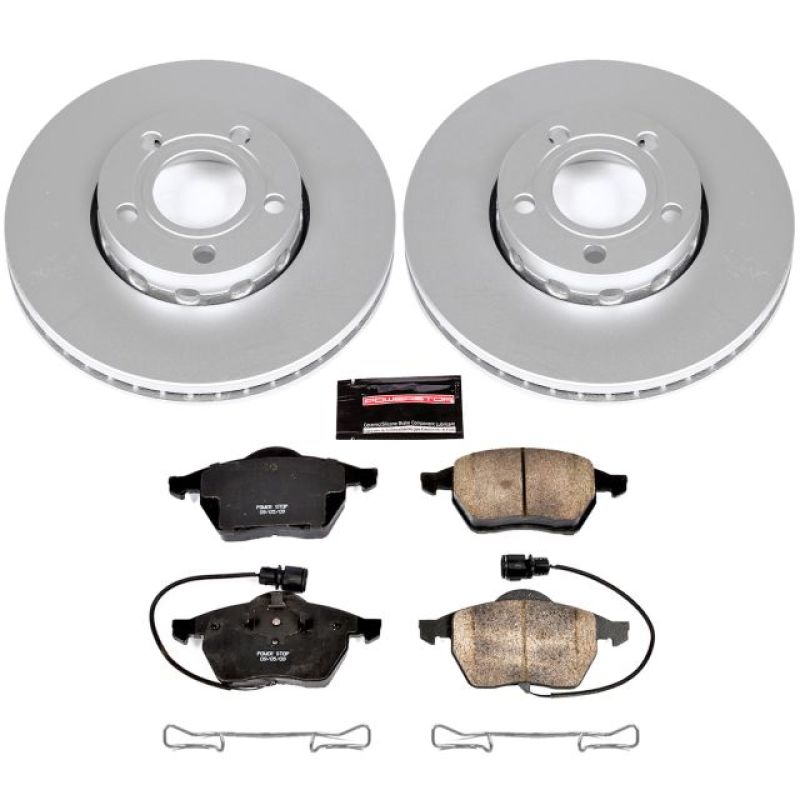 Power Stop 95-97 Audi A6 Front Z23 Evolution Sport Coated Brake Kit Brake Kits - Performance D&S PowerStop