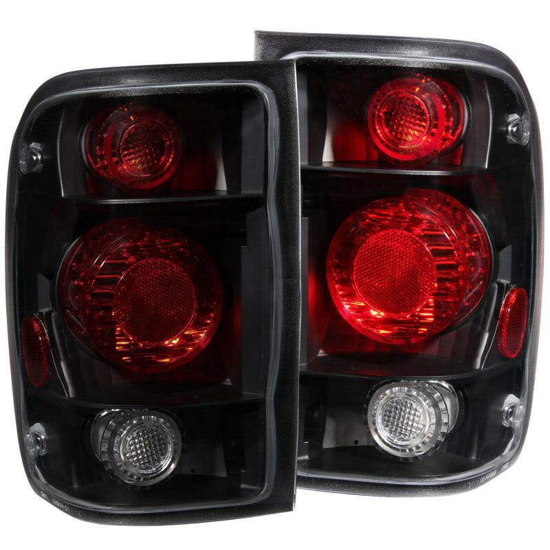 ANZO 1998-2000 Ford Ranger Taillights Dark Smoke G2 Tail Lights ANZO