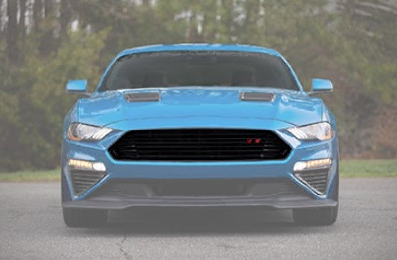 Roush 2018+ Ford Mustang Black Upper Grille Kit Grilles Roush