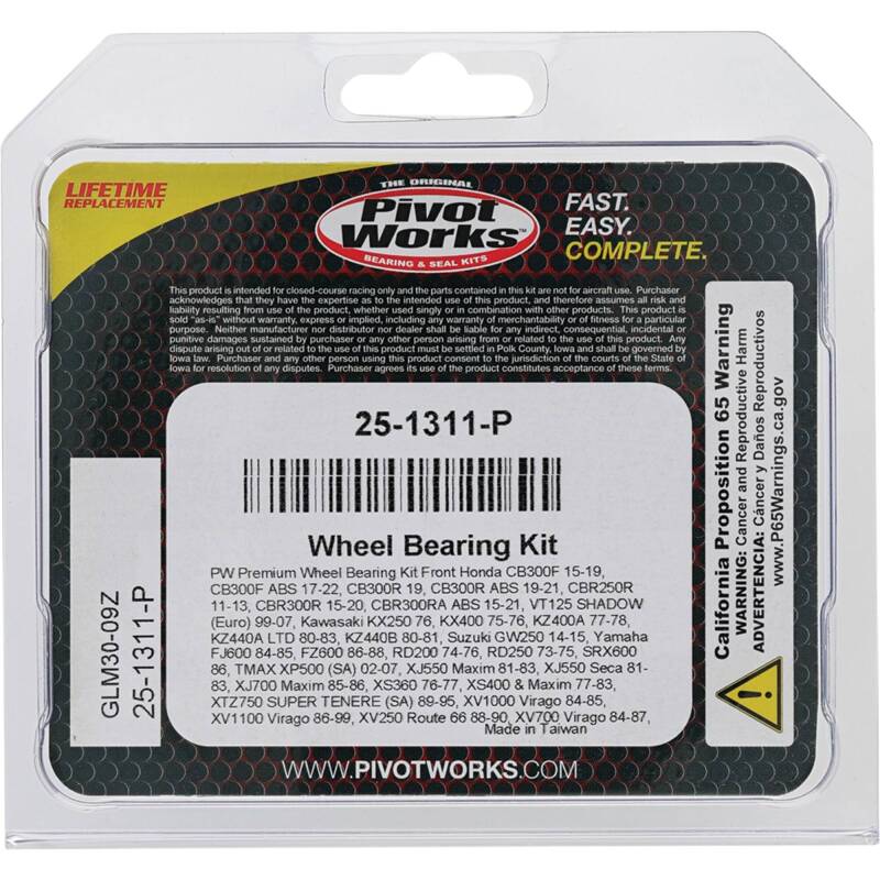 Pivot Works Premium Wheel Bearing Wheel Bearings Pivot Works