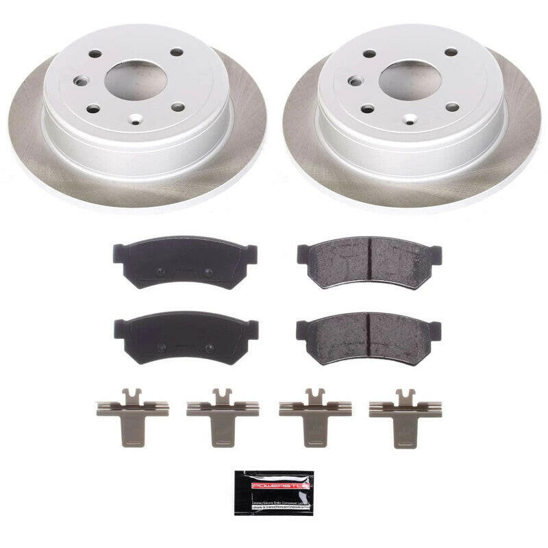 Power Stop 07-08 Suzuki Reno Rear Semi-Coated Rotor Kit Brake Kits - Performance Blank PowerStop