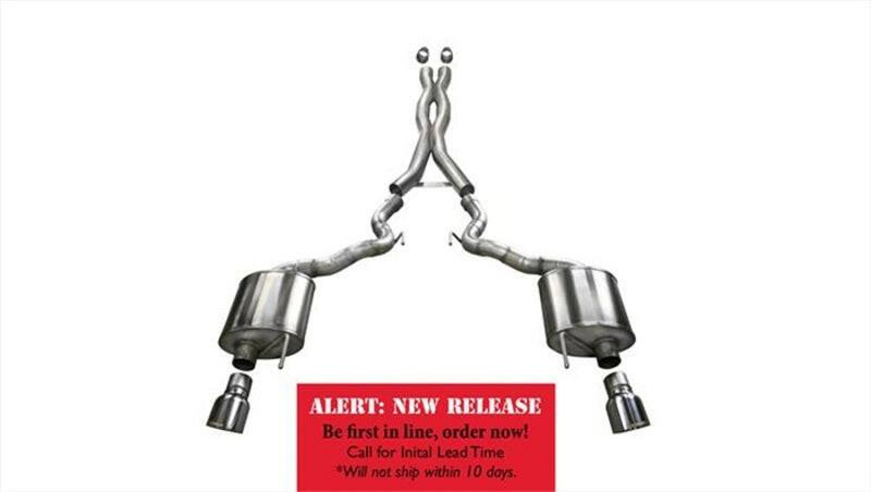 Corsa 2015-2017 Ford Mustang GT Convertible 5.0L V8 Polished Xtreme Dual Rear Exit Exhaust Catback CORSA Performance