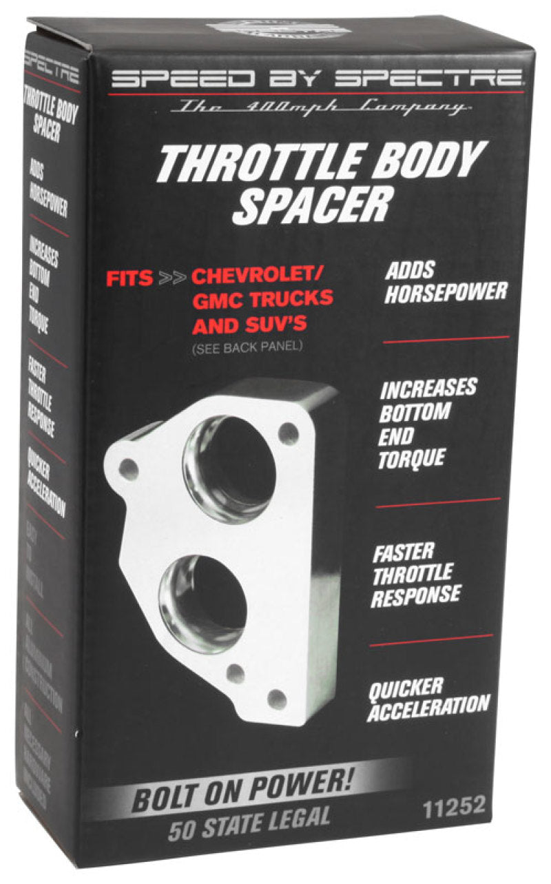 Spectre 86-95 GM 4.3L/5.0L/5.7L Throttle Body Injection Spacer Throttle Body Spacers Spectre
