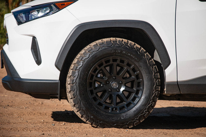 ICON Journey 17x8 5x4.5 38mm Offset 6in BS Satin Black Wheel Wheels - Cast ICON