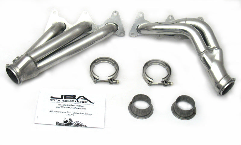 JBA 10-11 Camaro 3.6L V6 1-5/8in Primary Silver Ctd Cat4Ward Header Headers & Manifolds JBA