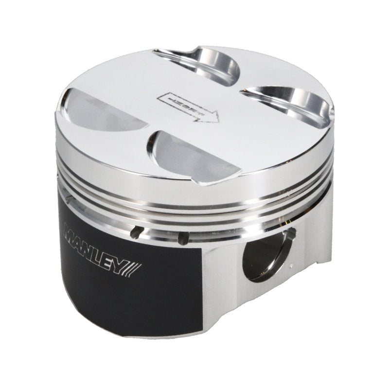 Manley 03-06 Mitsubishi Lancer EVO 85.5mm Bore -8cc Dish Extreme Duty Pistons w/ Rings Piston Sets - Forged - 4cyl Manley Performance