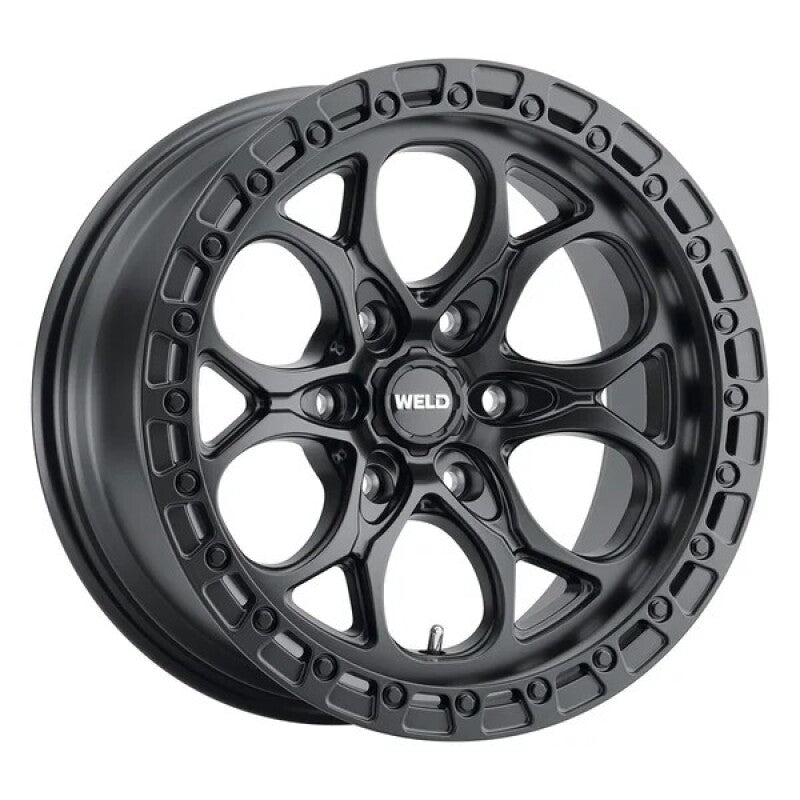 Weld Off-Road W108 17X9 Ledge 6x139.7 ET-12 BS 4.50 Satin Black - 106.1 Wheels - Cast Weld