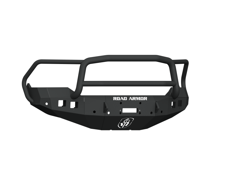 Road Armor 13-18 Ram 1500 Stealth Front Winch Bumper w/Lonestar Guard - Tex Blk Bumpers - Steel Road Armor