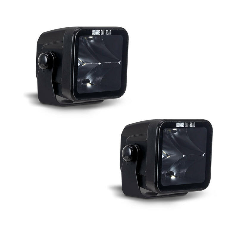 Borne Off-Road Light Pods (Kit of 2) 3x3 Spot Light Bars & Cubes Borne Off-Road