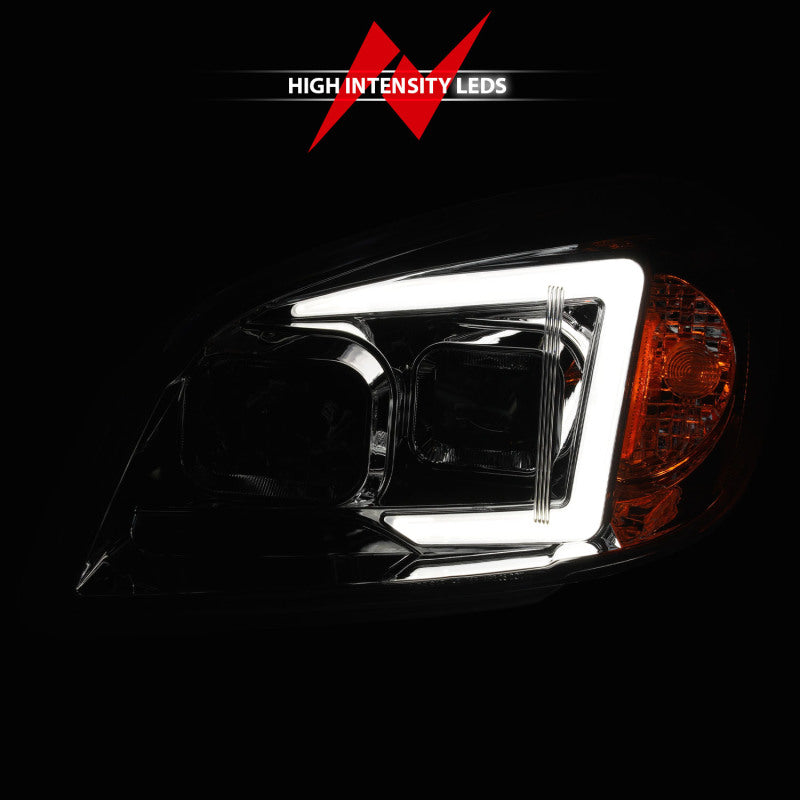 ANZO 05-10 Chevrolet Cobalt / 07-10 Pontiac G5 LED Projector Headlights Black Housing Headlights ANZO