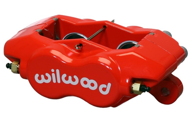 Wilwood Caliper-Forged Dynalite-Red 1.75in Pistons 1.10in Disc Brake Calipers - Perf Wilwood