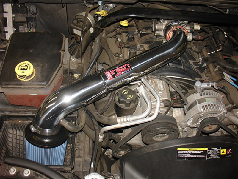 Injen 05-07 Jeep Grand Cherokee WK 4.7L V8 Wrinkle Black Tuned Air Intake w/ MR Tech Cold Air Intakes Injen