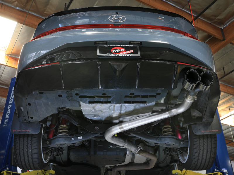 aFe Takeda Axle-Back Exhaust System Hyundai Elantra N Line 21-25 L4-1.6L- Carbon Fiber Tip Axle Back aFe