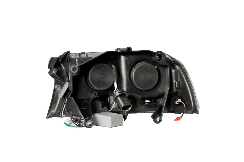 ANZO 1997-2004 Dodge Dakota Crystal Headlights Black 1pc Headlights ANZO