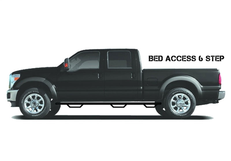 N-Fab Nerf Step 19-20 Chevy/GMC 1500 Double Cab 6.5ft Bed - Bed Access - Gloss Black Side Steps N-Fab