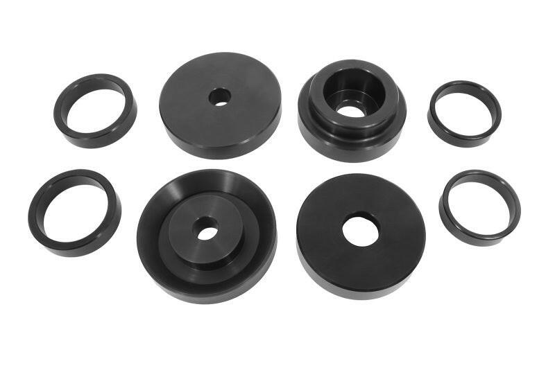BMR 2008-2018 Challenger Rear Cradle Lockout Bushing Kit - Black Anodized Chassis Bracing BMR Suspension