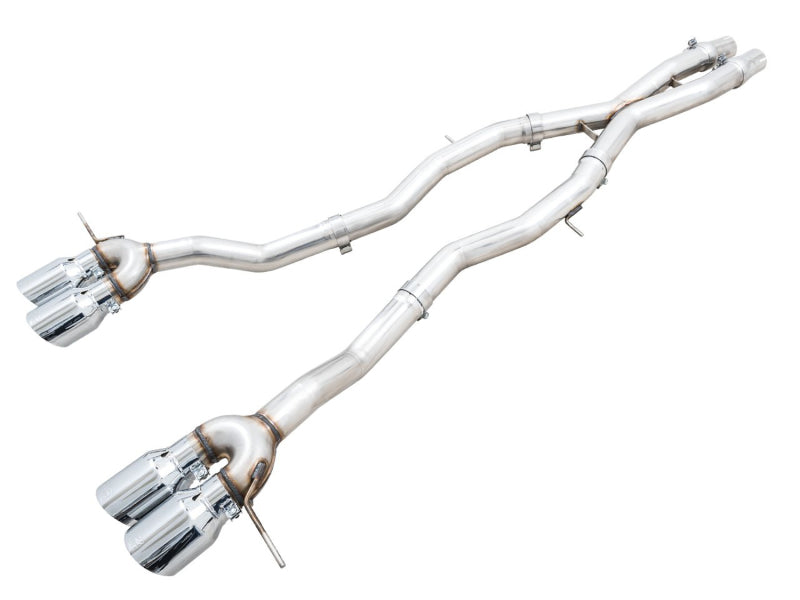 AWE Tuning Track Edition Cat-Back Exhaust for BMW G8X M3/M4 - Chrome Silver Tips Catback AWE Tuning