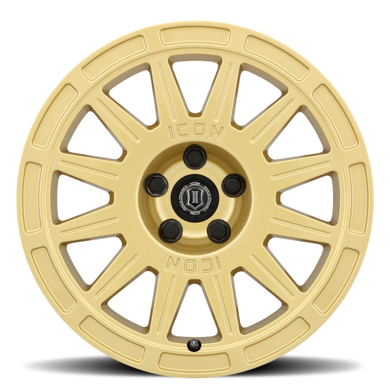 ICON Ricochet 17x8 5x4.5 38mm Offset 6in BS - Gloss Gold Wheel Wheels - Cast ICON