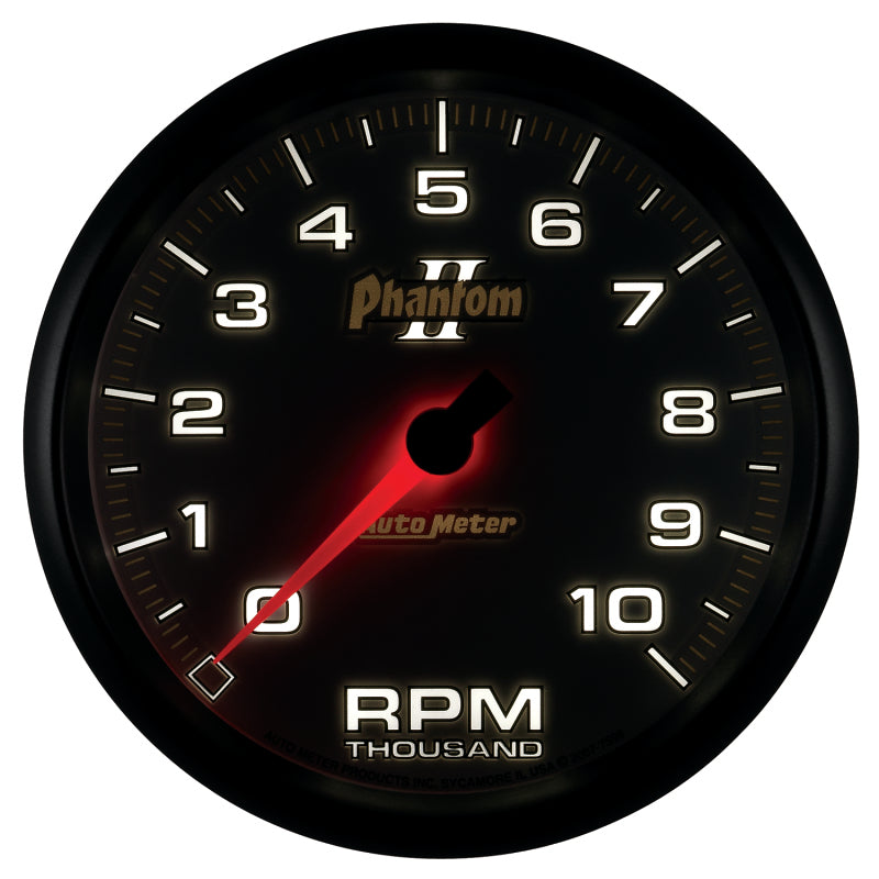 Autometer Phantom II 5in Electrical 10K RPM In-Dash Tachometer Gauges AutoMeter