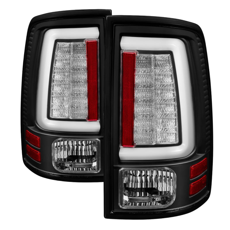 Spyder Dodge Ram 2013-2014 Light Bar LED Tail Lights - Black ALT-YD-DRAM13V2-LED-BK Tail Lights SPYDER