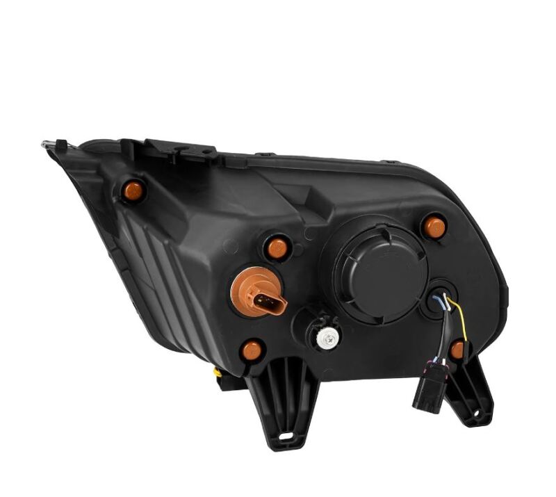 AlphaRex 10-12 Ford Mustang NOVA-Series LED Proj. Headlights Alpha-Blk w/Activ Lght & Seq.Sig SB DBL Headlights AlphaRex