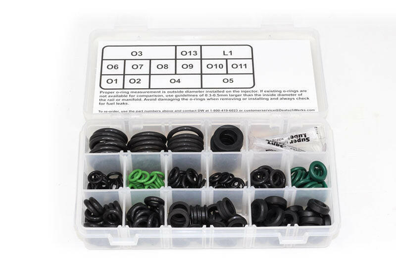 Deatschwerks Sport Compact / Euro Injector O-Ring Kit (230 Pieces) Fuel Components Misc DeatschWerks
