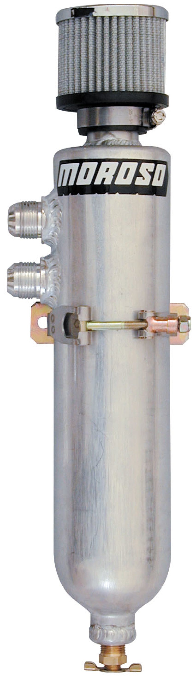 Moroso Breather Tank/Catch Can - Two -12An Fittings - Aluminum Oil Catch Cans Moroso