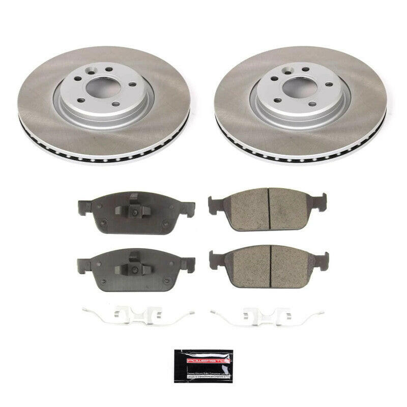 Power Stop 17-19 Lincoln MKC Front Semi-Coated Rotor Kit Brake Kits - Performance Blank PowerStop