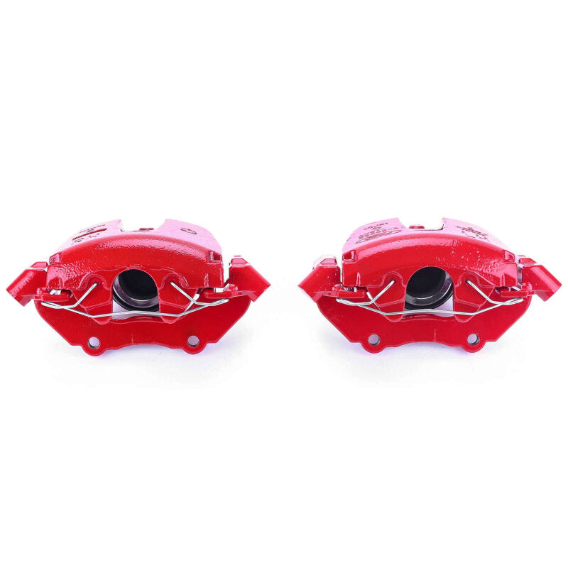 Power Stop 2004 Mazda 3 Front Red Calipers w/Brackets - Pair Brake Calipers - Perf PowerStop