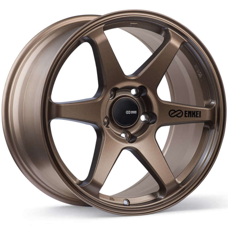 Enkei T6R 18x9.5 45mm Offset 5x120 Bolt Pattern 72.6 Bore Matte Bronze Wheel Wheels - Cast Enkei